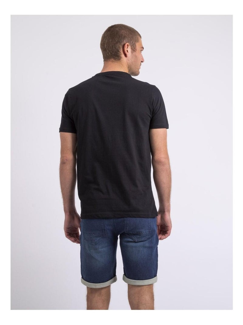 T-shirt col rond NOSHOP Noir - Kiabi