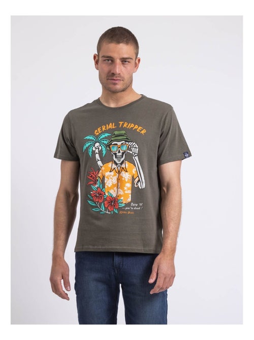 T-shirt col rond NULRIK - Kiabi