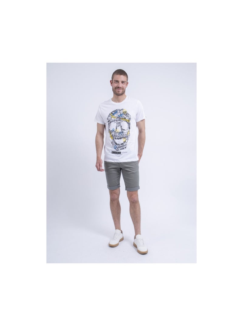 T-shirt col rond NUSKINO Blanc - Kiabi
