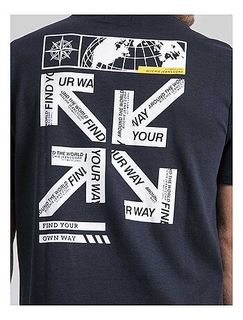 T-shirt col rond oversize pur coton JOEDEN