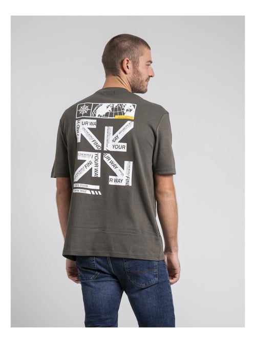 T-shirt col rond oversize pur coton JOEDEN - Kiabi