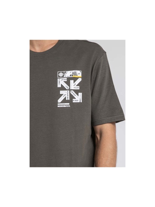 T-shirt col rond oversize pur coton JOEDEN - Kiabi