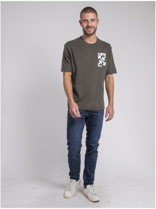 T-shirt col rond oversize pur coton JOEDEN - Kiabi