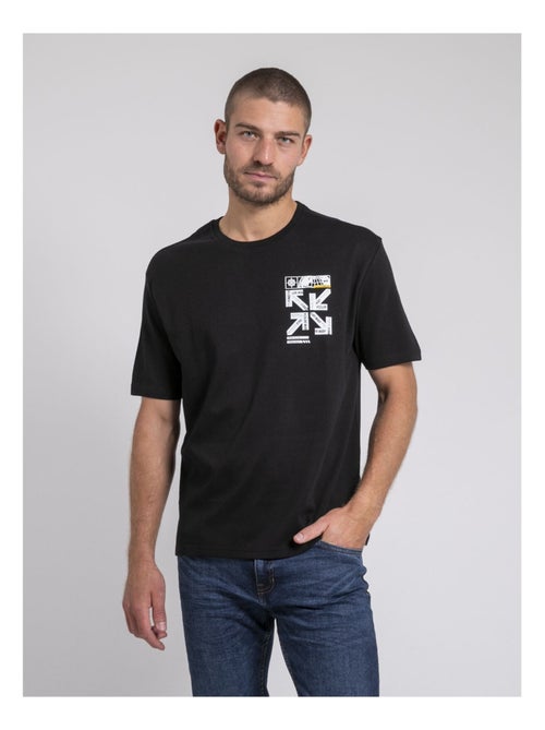 T-shirt col rond oversize pur coton JOEDEN - Kiabi