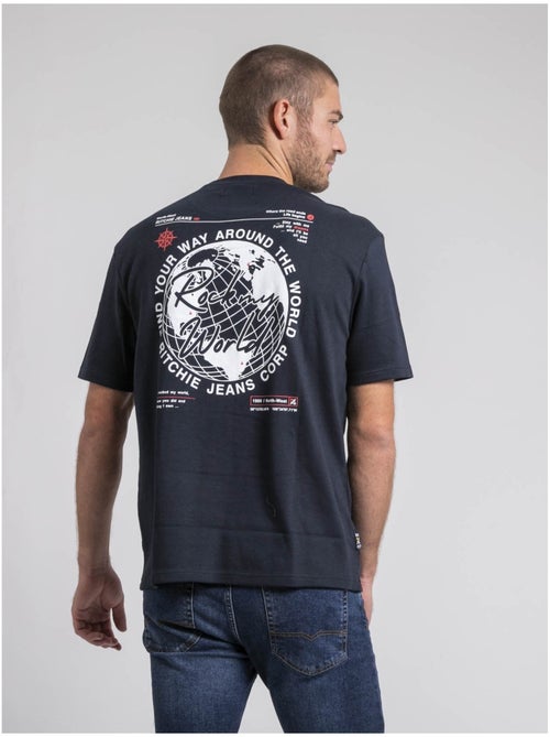 T-shirt col rond oversize pur coton JOHART - Kiabi