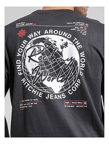 T-shirt col rond oversize pur coton JOHART