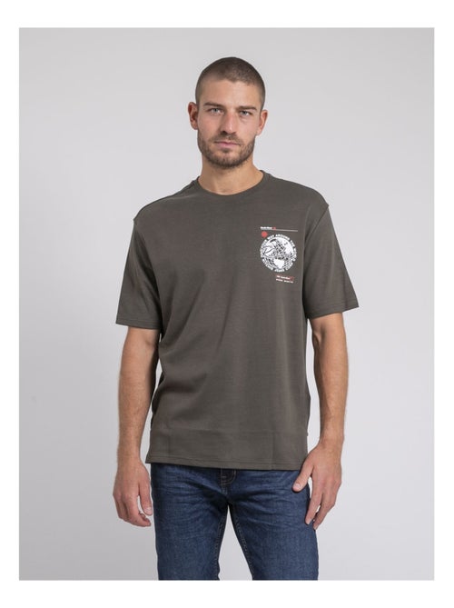 T-shirt col rond oversize pur coton JOHART - Kiabi