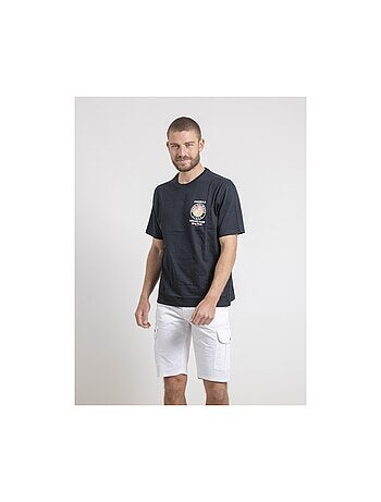 T-shirt col rond oversize pur coton NAHAMAS