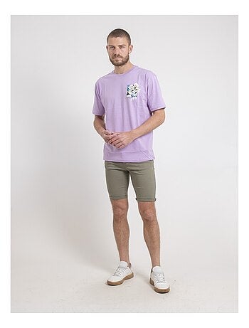 T-shirt col rond oversize pur coton NOFENIX