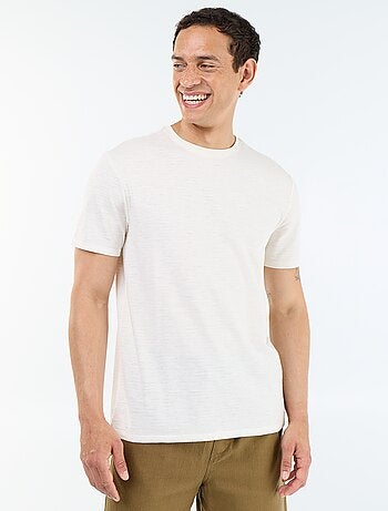 T-shirt uni à col rond homme