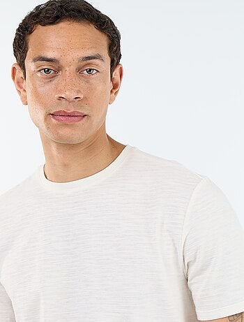 T-shirt uni à col rond homme