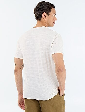 T-shirt uni à col rond homme