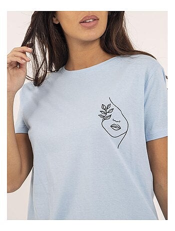 T-shirt col rond pur coton FABIANA