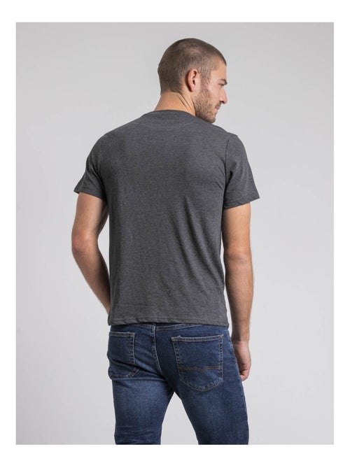 T-shirt col rond pur coton JABUSTIN - Kiabi