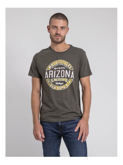 T-shirt col rond pur coton JABUSTIN - Kiabi