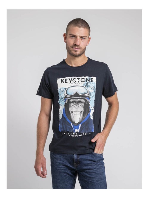 T-shirt col rond pur coton JACOSKI - Kiabi