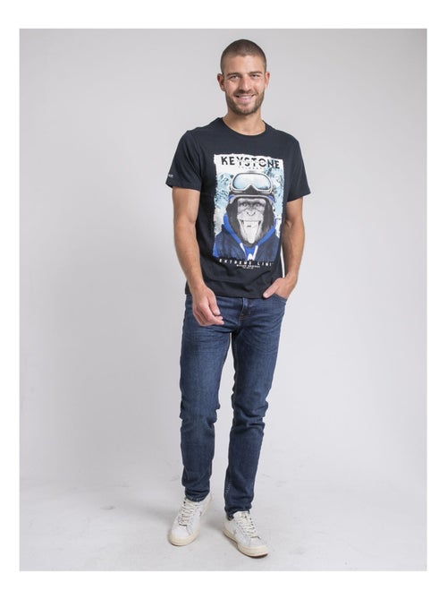 T-shirt col rond pur coton JACOSKI - Kiabi