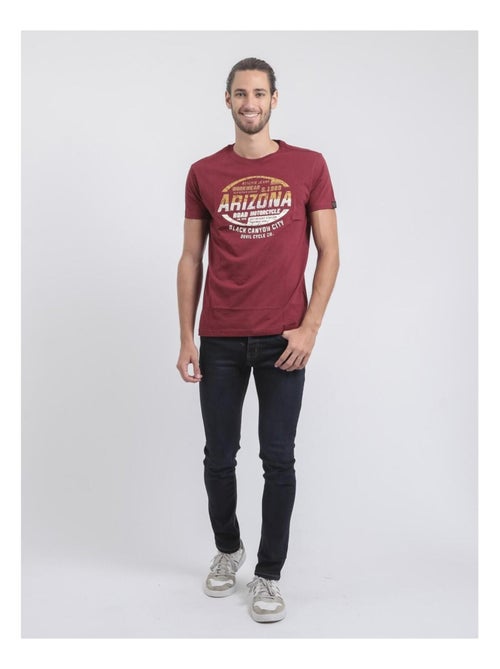 T-shirt col rond pur coton JACRAIG - Kiabi