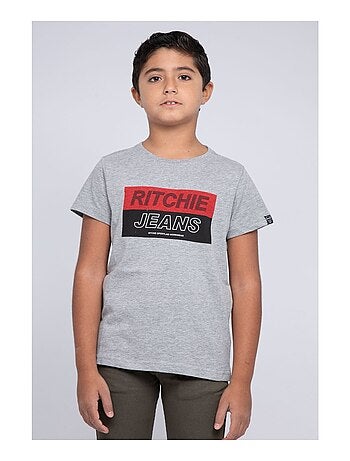 T-shirt col rond pur coton JADAMIX garçon