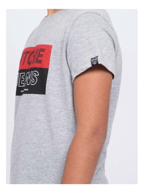T-shirt col rond pur coton JADAMIX garçon - Kiabi