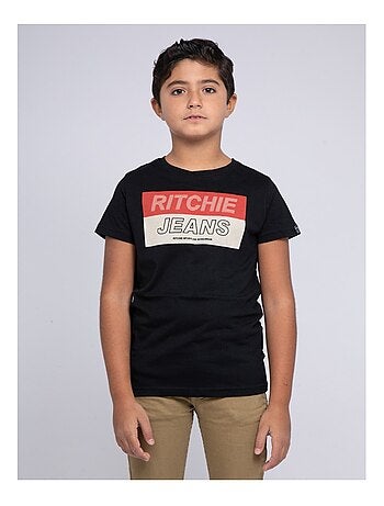 T-shirt col rond pur coton JADAMIX garçon