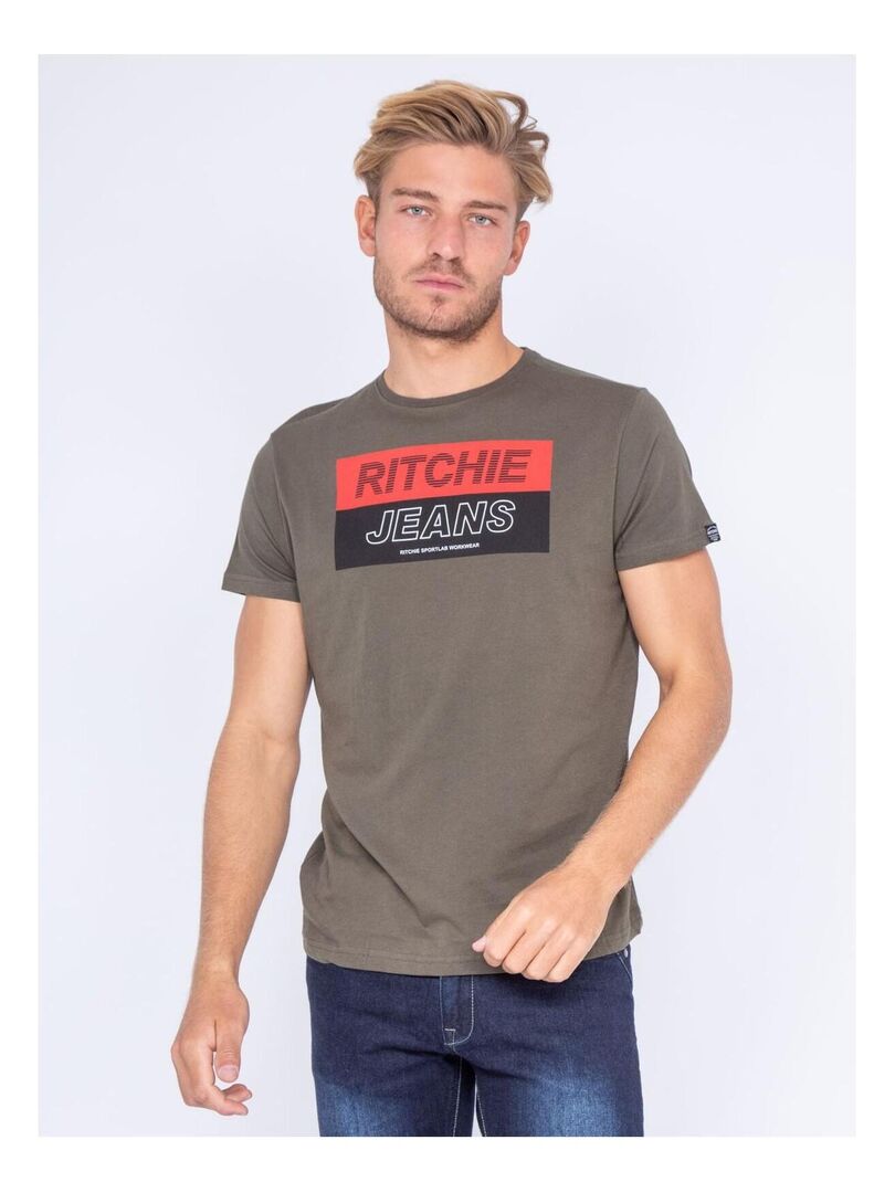 T-shirt Kaki Essenteils Kiabi - Taille 10 Ans, Neuf Sans étiquettes, Vêtement Fille Couleur Kaki Basique
