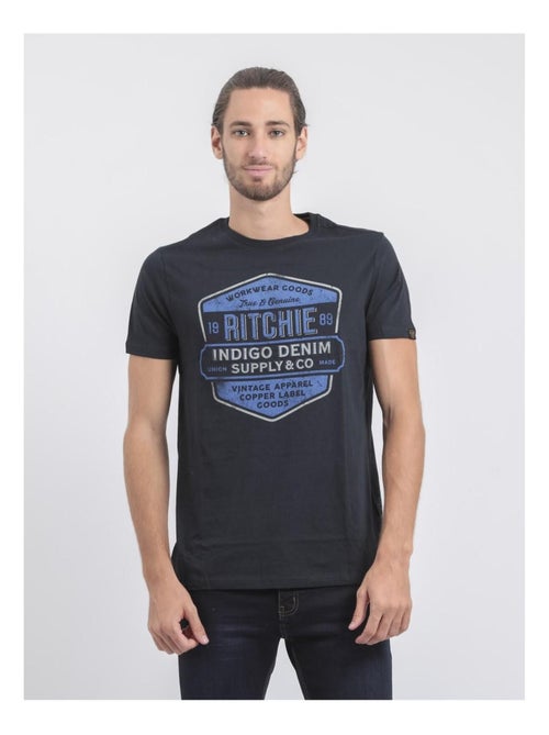 T-shirt col rond pur coton JAGNY - Kiabi