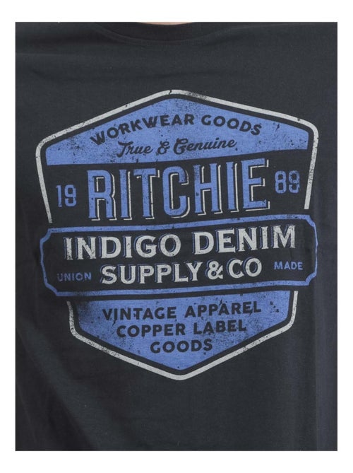 T-shirt col rond pur coton JAGNY - Kiabi