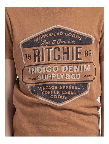 T-shirt col rond pur coton JAGNY garçon