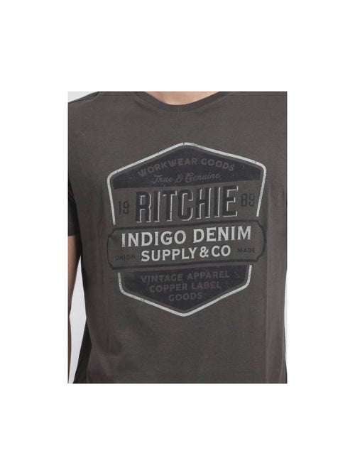 T-shirt col rond pur coton JAGNY - Kiabi