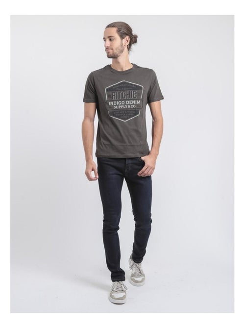 T-shirt col rond pur coton JAGNY - Kiabi