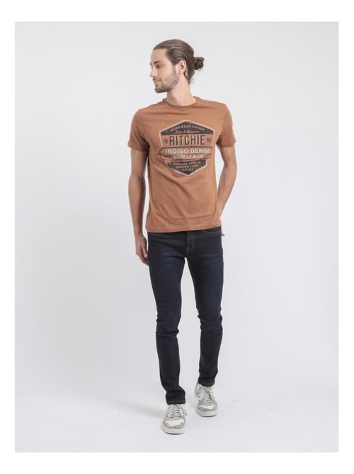 T-shirt col rond pur coton JAGNY - Kiabi