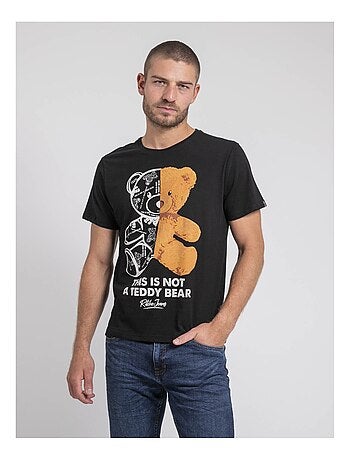 T-shirt col rond pur coton jakited