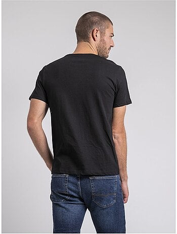 T-shirt col rond pur coton jakited
