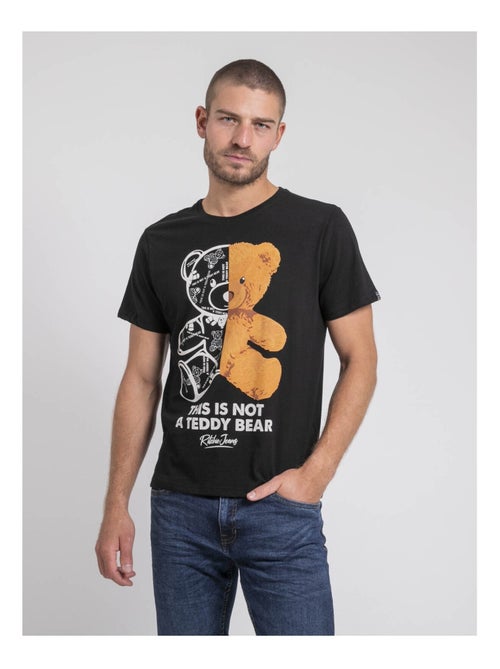 T-shirt col rond pur coton JAKITED - Kiabi