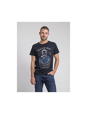 T-shirt col rond pur coton JAMEKONG
