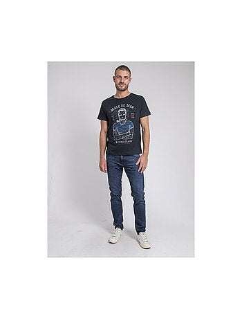 T-shirt col rond pur coton JAMEKONG