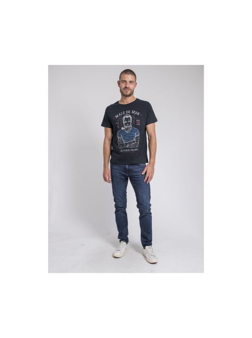 T-shirt col rond pur coton JAMEKONG - Kiabi