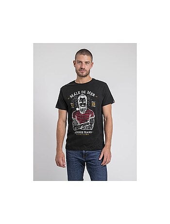 T-shirt col rond pur coton JAMEKONG