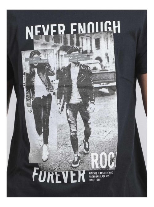 T-shirt col rond pur coton JAMIJEL - Kiabi