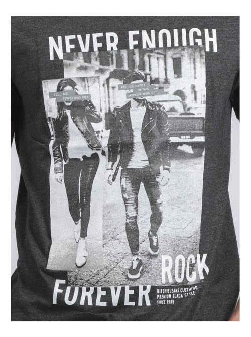 T-shirt col rond pur coton JAMIJEL - Kiabi