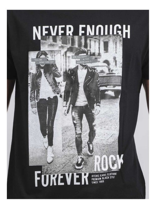 T-shirt col rond pur coton JAMIJEL - Kiabi