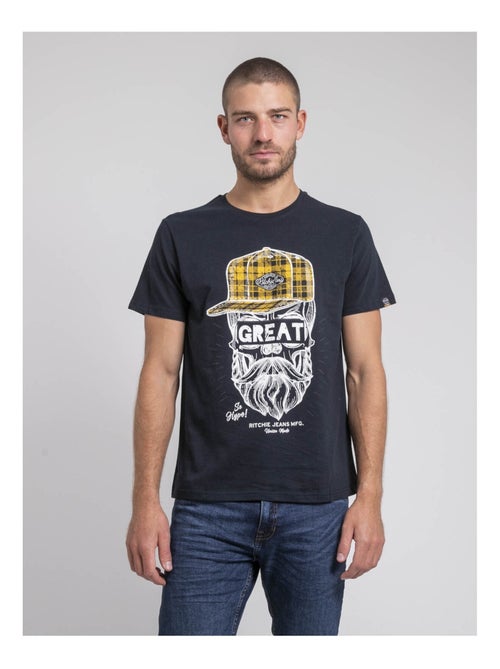 T-shirt col rond pur coton JAMYTH - Kiabi