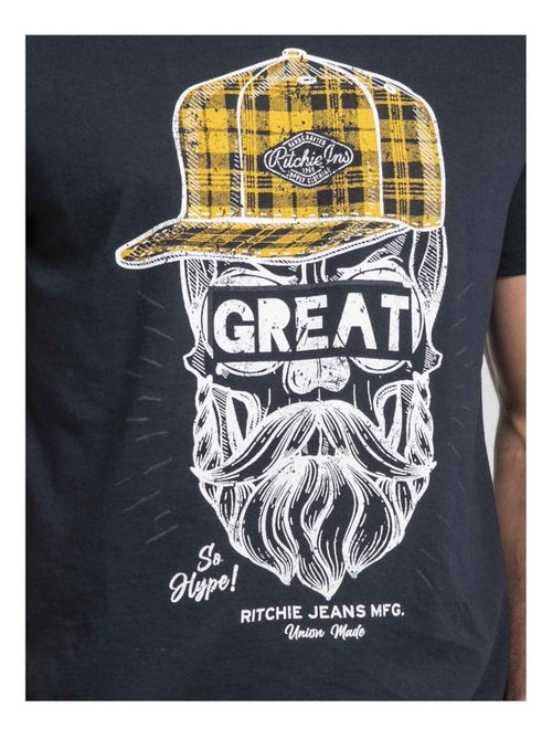 T-shirt col rond pur coton JAMYTH - Kiabi