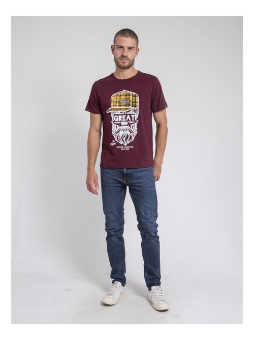T-shirt col rond pur coton JAMYTH - Kiabi