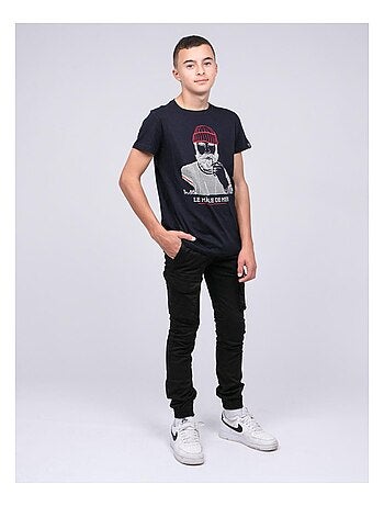 T-shirt col rond pur coton JAPING garçon