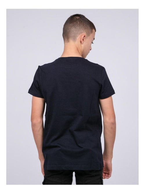 T-shirt col rond pur coton JAPING garçon - Kiabi