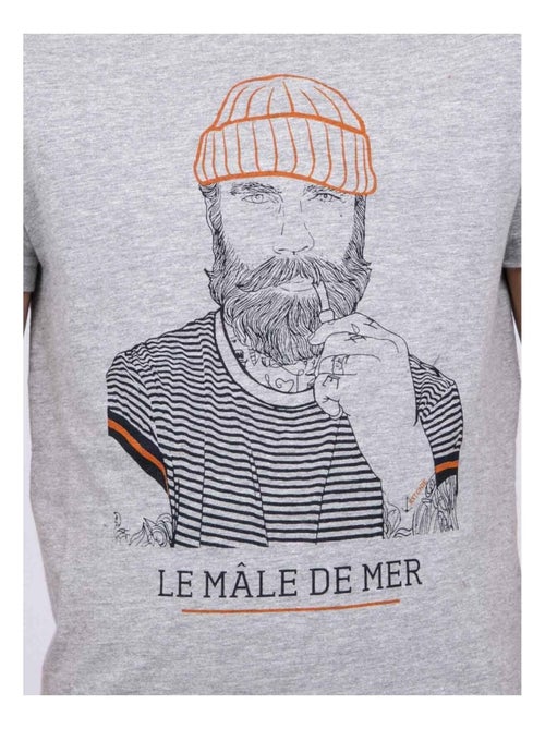T-shirt col rond pur coton JAPING garçon - Kiabi