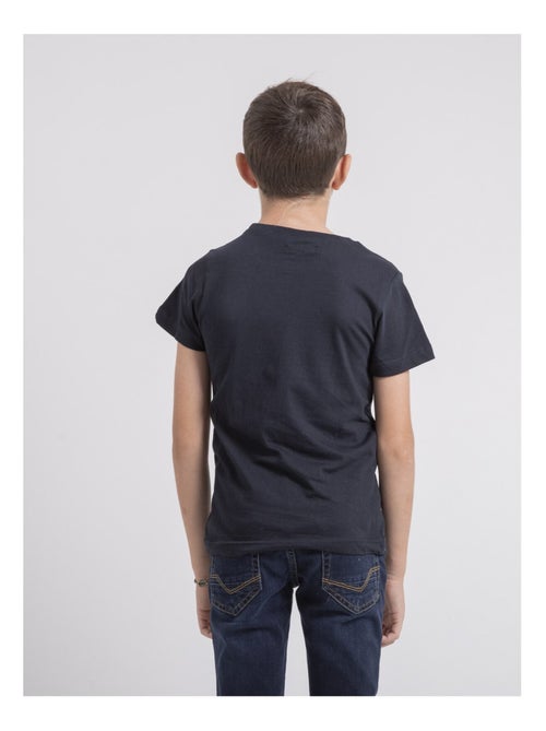 T-shirt col rond pur coton JARDIN garçon - Kiabi