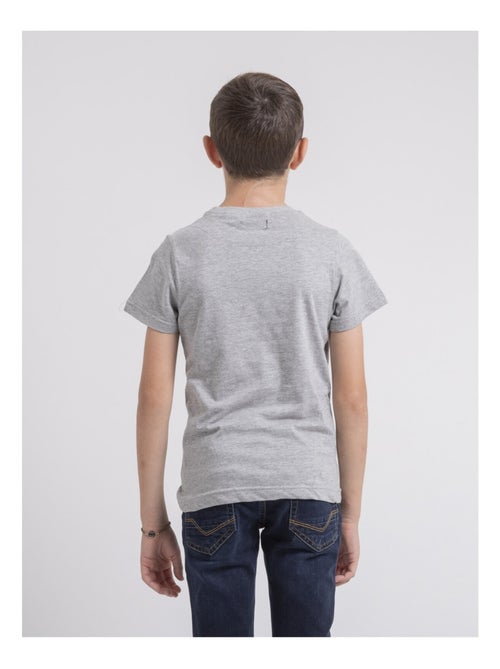 T-shirt col rond pur coton JARDIN garçon - Kiabi